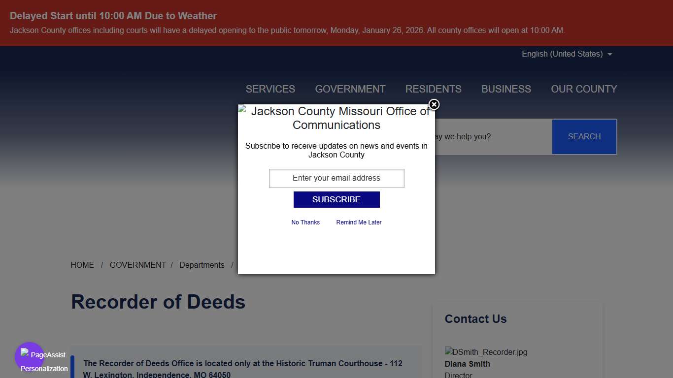 Recorder of Deeds - Jackson County MO